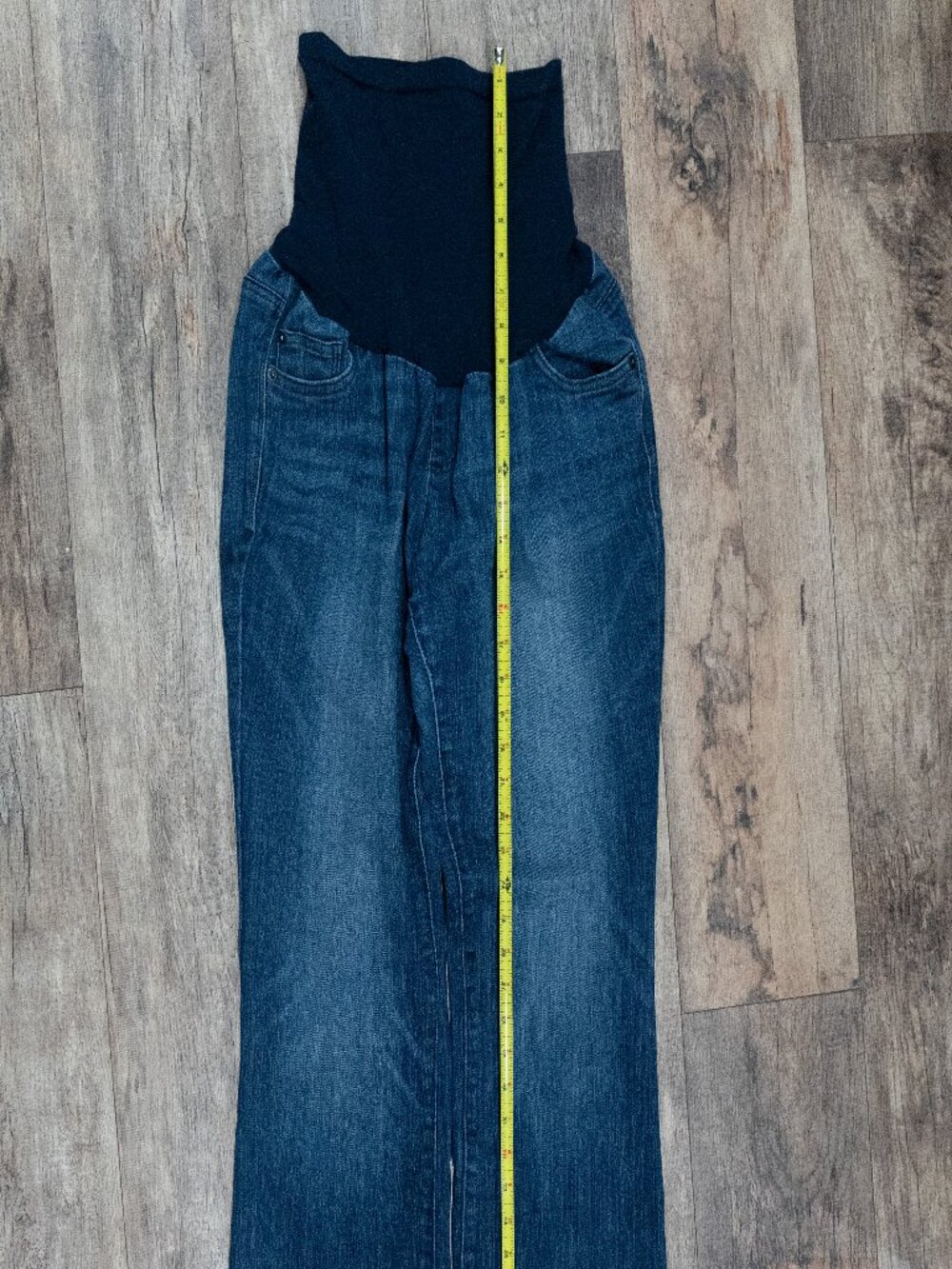 Oh Baby Motherhood Maternity XL Full Panel Bootcut Jeans Dark Wash